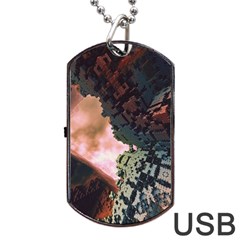 The Background Model Creative Dog Tag Usb Flash (one Side) by Simbadda