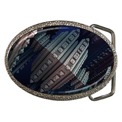 Fractals 3d Graphics Shapes Belt Buckles