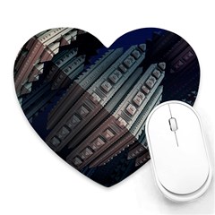 Fractals 3d Graphics Shapes Heart Mousepads by Simbadda