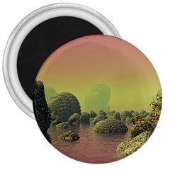 Planet Water Sea Landscape Space 3  Magnets by Simbadda