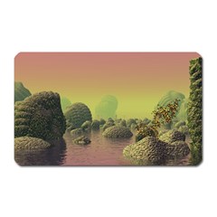 Planet Water Sea Landscape Space Magnet (rectangular) by Simbadda