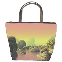 Planet Water Sea Landscape Space Bucket Bag by Simbadda