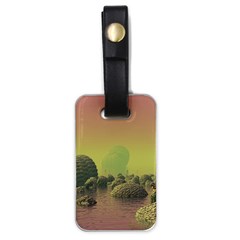 Planet Water Sea Landscape Space Luggage Tag (one Side) by Simbadda