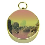 Planet Water Sea Landscape Space Gold Compasses Front