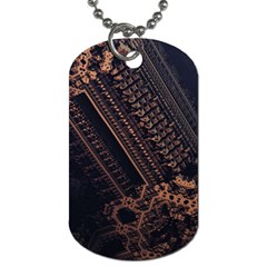 Fractals Abstraction Tla Designs Dog Tag (one Side) by Simbadda