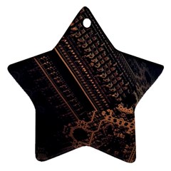 Fractals Abstraction Tla Designs Star Ornament (two Sides) by Simbadda