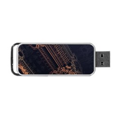 Fractals Abstraction Tla Designs Portable Usb Flash (two Sides) by Simbadda