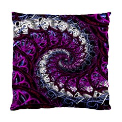 Fractal Background Swirl Art Skull Standard Cushion Case (one Side) by Simbadda