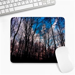 Winter Tree Park Sky Nature Large Mousepads by Simbadda