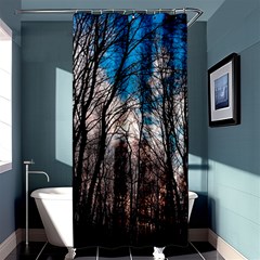 Winter Tree Park Sky Nature Shower Curtain 36  X 72  (stall)  by Simbadda