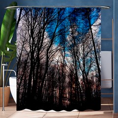 Winter Tree Park Sky Nature Shower Curtain 60  X 72  (medium)  by Simbadda