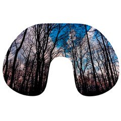 Winter Tree Park Sky Nature Travel Neck Pillow by Simbadda