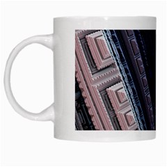 Fractal 3d Pattern Graphics Model White Mugs by Simbadda