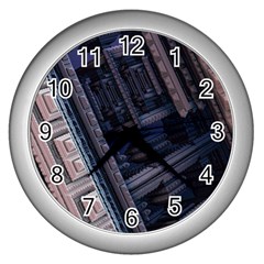 Fractal 3d Pattern Graphics Model Wall Clock (silver) by Simbadda