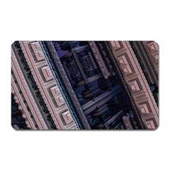 Fractal 3d Pattern Graphics Model Magnet (rectangular) by Simbadda