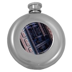 Fractal 3d Pattern Graphics Model Round Hip Flask (5 Oz) by Simbadda