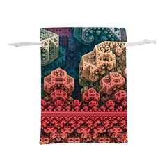 Fractals 3d Graphics Designs Lightweight Drawstring Pouch (s) by Simbadda