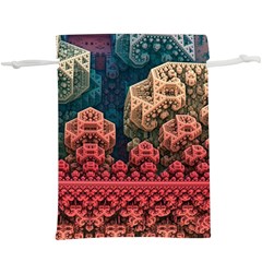 Fractals 3d Graphics Designs  Lightweight Drawstring Pouch (xl)