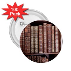 Library Books Knowledge 2 25  Buttons (100 Pack)  by Simbadda