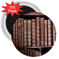 Library Books Knowledge 3  Magnets (100 Pack) by Simbadda