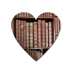 Library Books Knowledge Heart Magnet by Simbadda