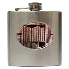 Library Books Knowledge Hip Flask (6 Oz) by Simbadda