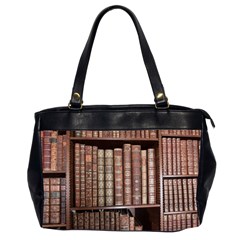 Library Books Knowledge Oversize Office Handbag (2 Sides) by Simbadda