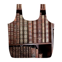 Library Books Knowledge Full Print Recycle Bag (l) by Simbadda