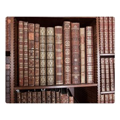 Library Books Knowledge Double Sided Flano Blanket (large)  by Simbadda