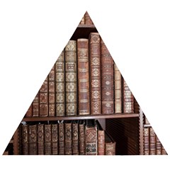 Library Books Knowledge Wooden Puzzle Triangle