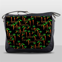 Carrots Pattern Messenger Bag by bloomingvinedesign