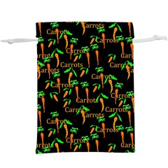 Carrots Pattern  Lightweight Drawstring Pouch (xl) by bloomingvinedesign