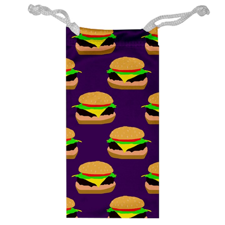 Burger Pattern Jewelry Bag