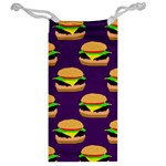 Burger Pattern Jewelry Bag Back