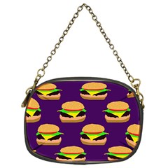 Burger Pattern Chain Purse (one Side) by bloomingvinedesign