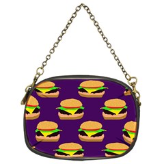 Burger Pattern Chain Purse (two Sides) by bloomingvinedesign