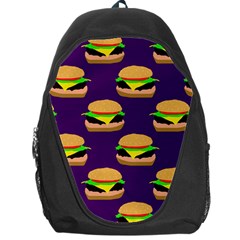 Burger Pattern Backpack Bag by bloomingvinedesign