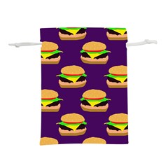 Burger Pattern Lightweight Drawstring Pouch (s) by bloomingvinedesign