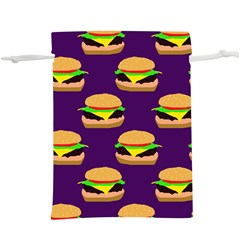 Burger Pattern  Lightweight Drawstring Pouch (xl)