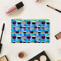 Cupcakes Pattern Cosmetic Bag (xs) by bloomingvinedesign