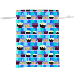 Cupcakes Pattern  Lightweight Drawstring Pouch (xl) by bloomingvinedesign