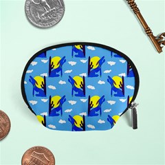 Blue Coyote Pattern Accessory Pouch (Small)