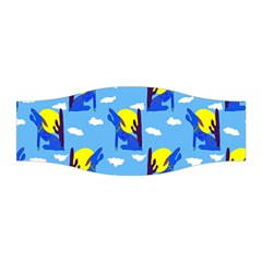 Blue Coyote Pattern Stretchable Headband