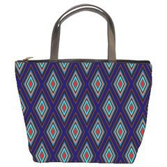 Colorful diamonds pattern3 Bucket Bag