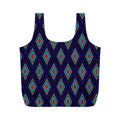 Colorful diamonds pattern3 Full Print Recycle Bag (M)