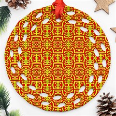 New Arrivals-a-4 Round Filigree Ornament (two Sides) by ArtworkByPatrick