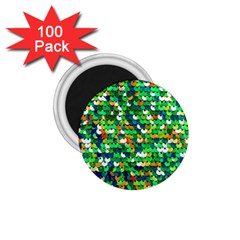 Funky Sequins 1 75  Magnets (100 Pack) 