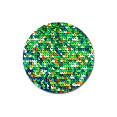 Funky Sequins Magnet 3  (round)