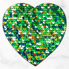 Funky Sequins Jigsaw Puzzle (heart)