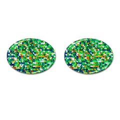 Funky Sequins Cufflinks (oval)